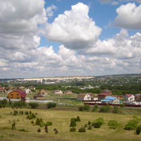 Белгород. Вид на город со стороны смотровой площадки ботанического сада.