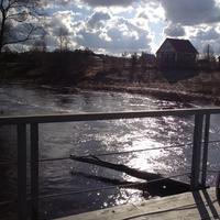 Весна 2013 года. Разлив реки Войтоловки возле моста...