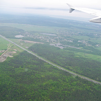 Деревня Низино. Вид из самолета.