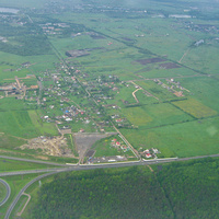 Деревня Владимировка. Вид из самолета.