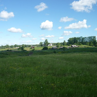 вид на деревню с полей 2010г