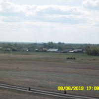 Вид на поселок Вознесеновка издалека.
