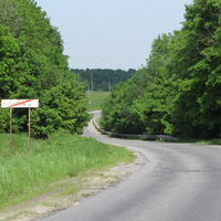 Дорога с сторону Оржиц.