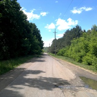 Андреево-Ивановка. Дорога ведущая в село со стороны пгт Николаевка.