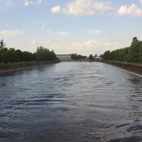 Ивангород, канал реки Нарова.