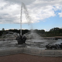 В парке фонтан Розы