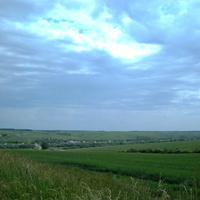 Панорамный вид на село Голофеевка