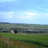 Панорамный вид на село Голофеевка