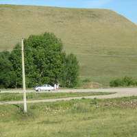 Стоянка на трассе Раевка-Стерлитамак, где раньше была деревня Сокалы Эстонские
