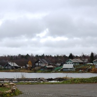 Деревня Залебёдка. Вид из монастыря.