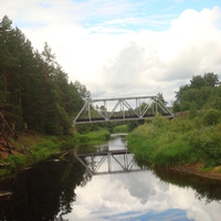 Ж/Д мост через реку Кабожа
