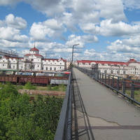 Пешеходный мост над ж/д станцией Ижевск