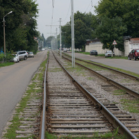 Улица Льва Толстого, трамвайные пути