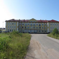 Здание ж/д вокзала в Ивангороде.