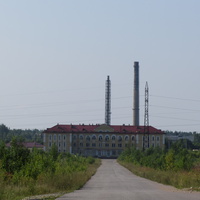 Здание ж/д вокзала в Ивангороде.