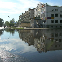 ул.Кирова, центр, после дождя.