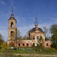 Фасад Знаменской церкви села Ивановское.