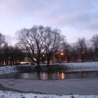 пруд в парке 50-летия Октября