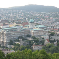 Вид с горы Геллерт на королевский дворец