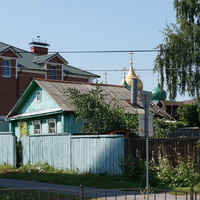 Купола Успенского собора. Улица Казакова