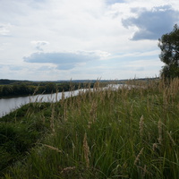 Берег Оки у источника в Коломне