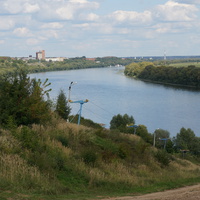 Подъёмник на берегу Оки