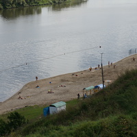 Пляж на реке Оке