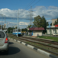 Трамвайная остановка на Кирова