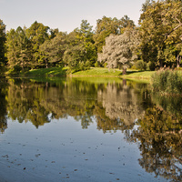 Вид на Детский пруд в Александровском парке