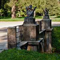 Александровский парк. Драконов мост.