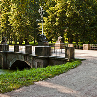 Вид на Драконов мост в Александровском парке