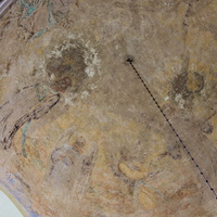 остатки росписи купола в храме Преображения Господне
