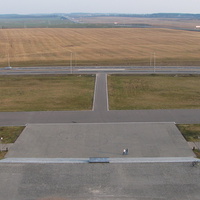 Вид с мемориала в сторону аэропорта Минск-2