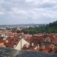 Вид с холма на старую часть города