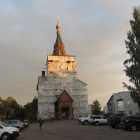 Церковь Святой Троицы Живоначальной на реставрации