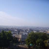 Вид на Париж с холма Монмартр