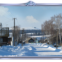 зимняя деревня