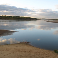 Сыктывкар 2013 река Сысола (слева) впадает в Вычегду