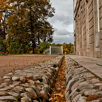 Возле Зубовского флигеля