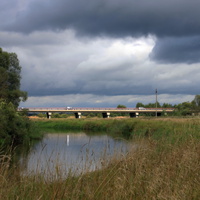 Мост через реку Проня у Деревни Дрануха