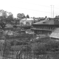 Старая Вичуга. Вид на деревянный мост. 1965 г.