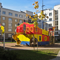 Славянка. Детская площадка на улице Ростовской.