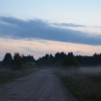 Туман на дороге в Филимоново