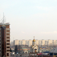 Челябинск, 2008 г. Вид на вокзал из окна гостиницы
