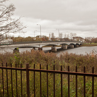 Вид на мост через Ижору