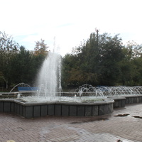 Бердянск. ФЫонтан возле памятника Пушкину.