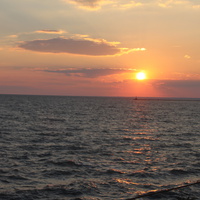 Бердянск. Закат с видом на маяк.