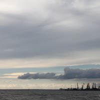 Бердянск. Вид на морской торговый порт.