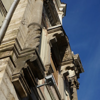 Фасад колокольни Спасского собора на Никитской