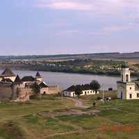 Хотин. Панорама Хотинской крепости.